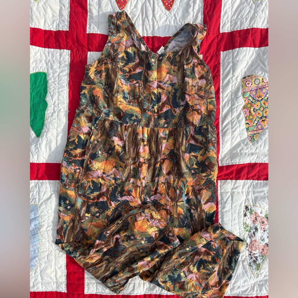 Lucy & Yak Artistic Forest Jumpsuit